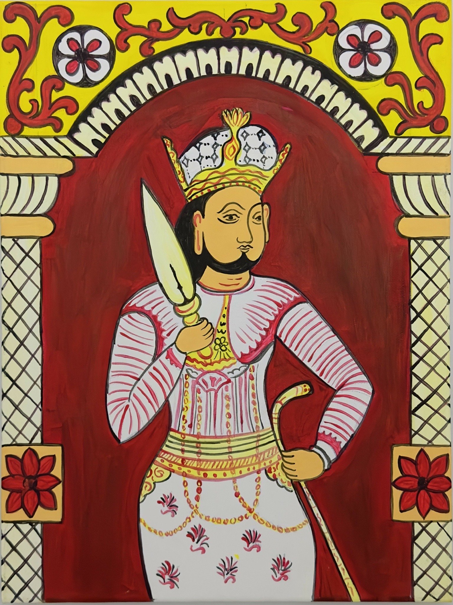 Kandyan Traditional Painting on Canvas