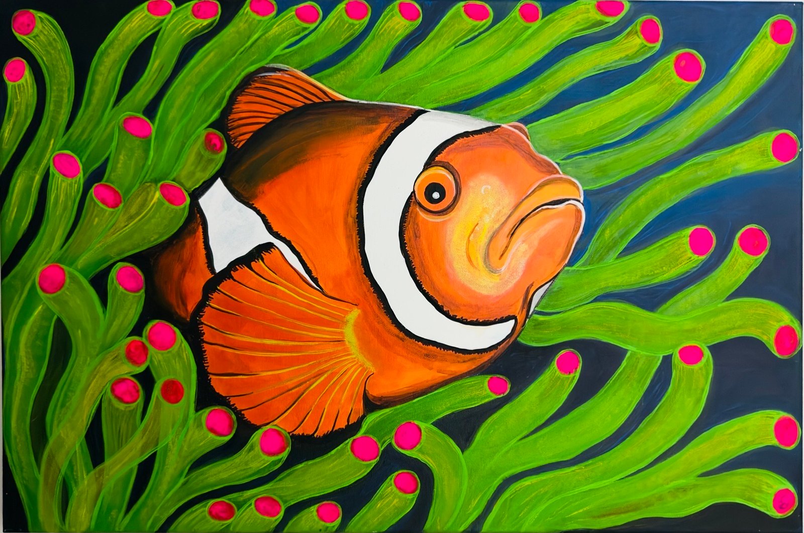 Fish Painting on Canvas