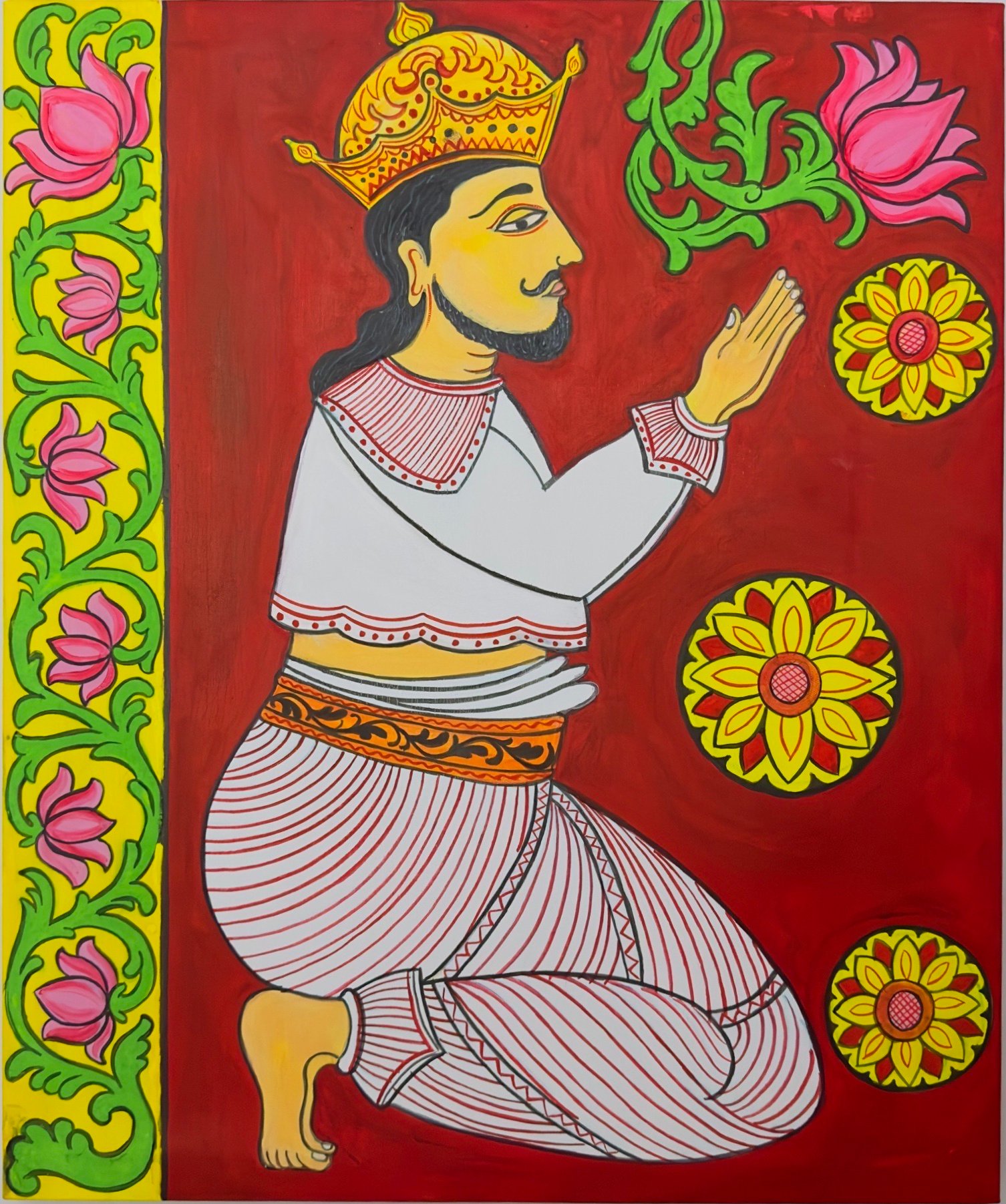 Kandyan Traditional Painting on Canvas